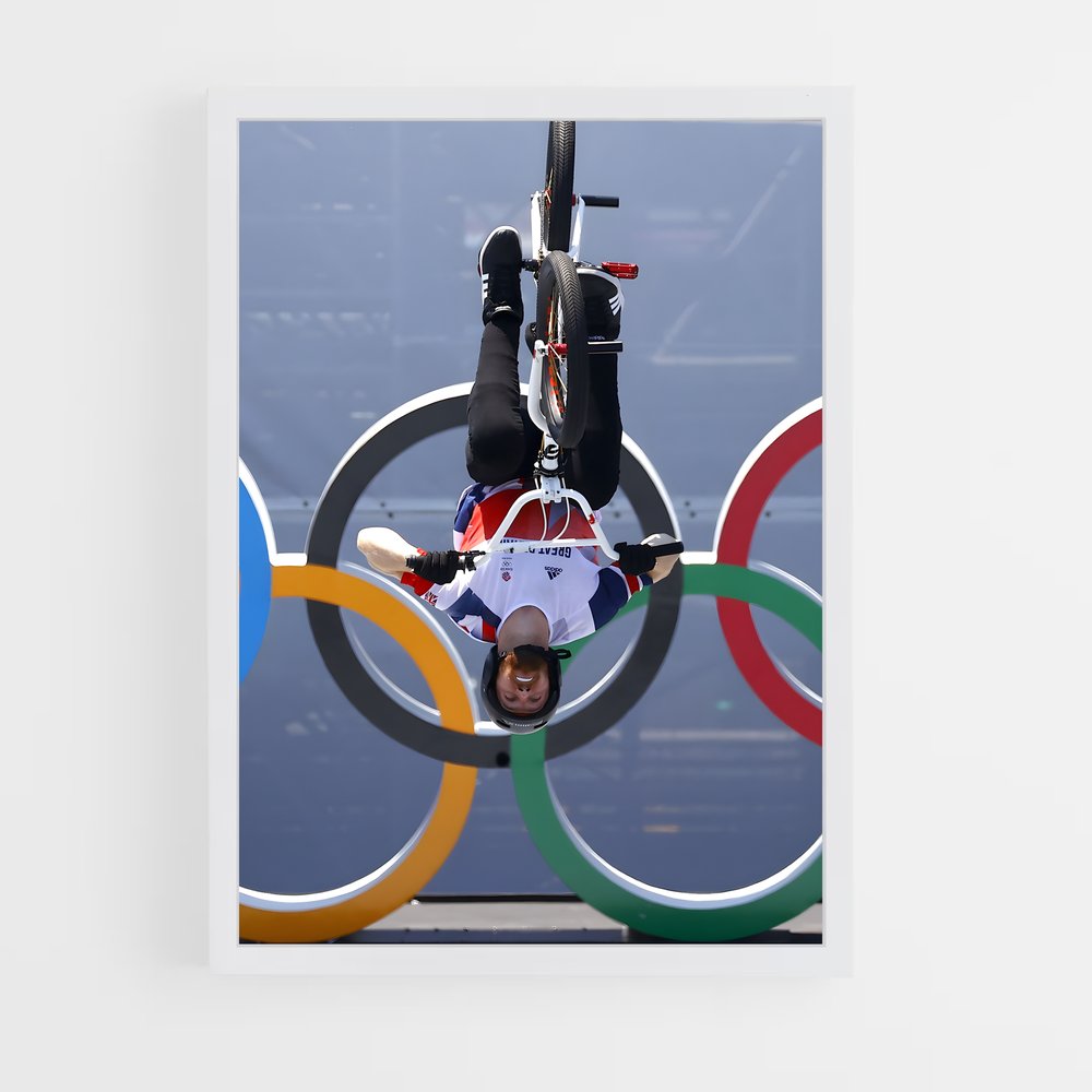 Poster Tricks en Action – affiche BMX (vue 3)